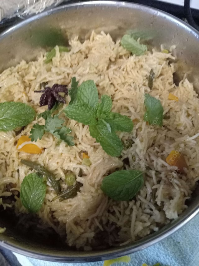 Delicious Veg Biryani prepared by COOX