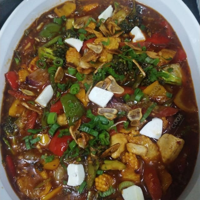 Delicious Mix Veg in Hot Garlic Sauce prepared by COOX