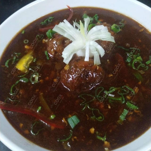 Delicious Veg Manchurian (Gravy) prepared by COOX