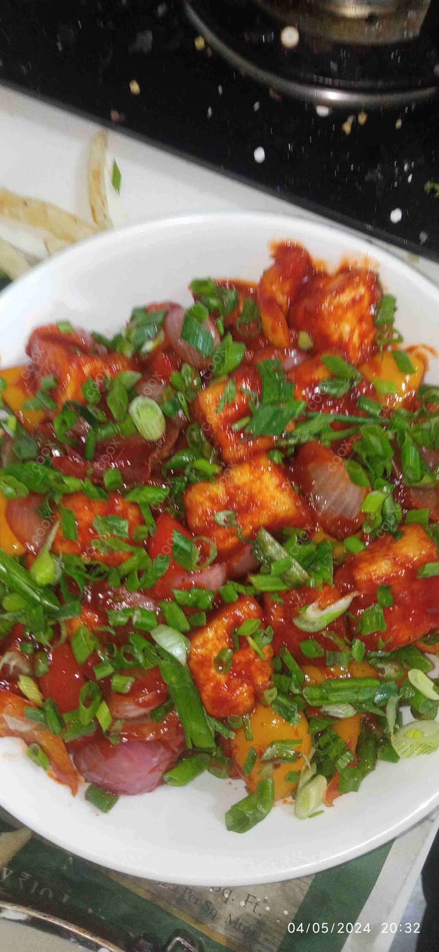 Delicious Chilli Paneer (Gravy) prepared by COOX