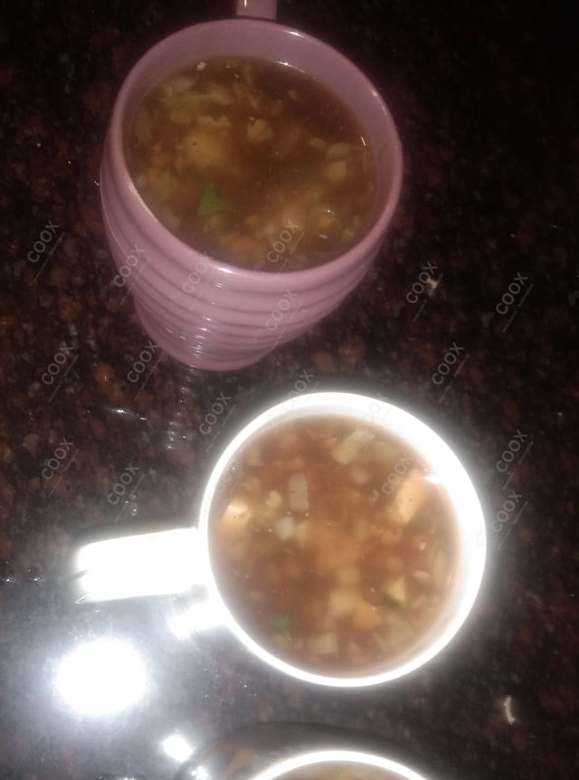 Delicious Vegetable Manchow Soup prepared by COOX