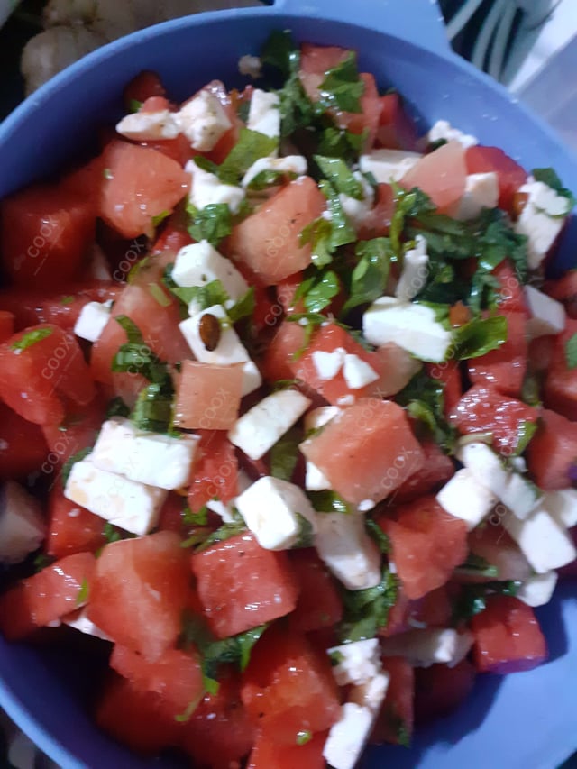 Delicious Watermelon Feta Salad prepared by COOX