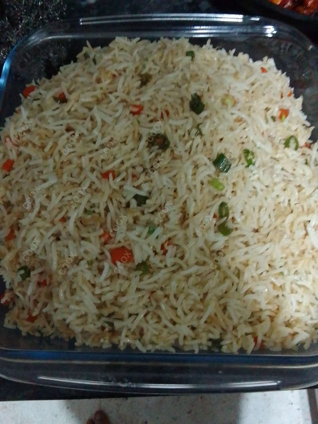 Delicious Veg Fried Rice prepared by COOX