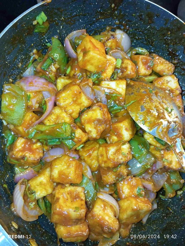 Delicious Chilli Paneer (Dry) prepared by COOX