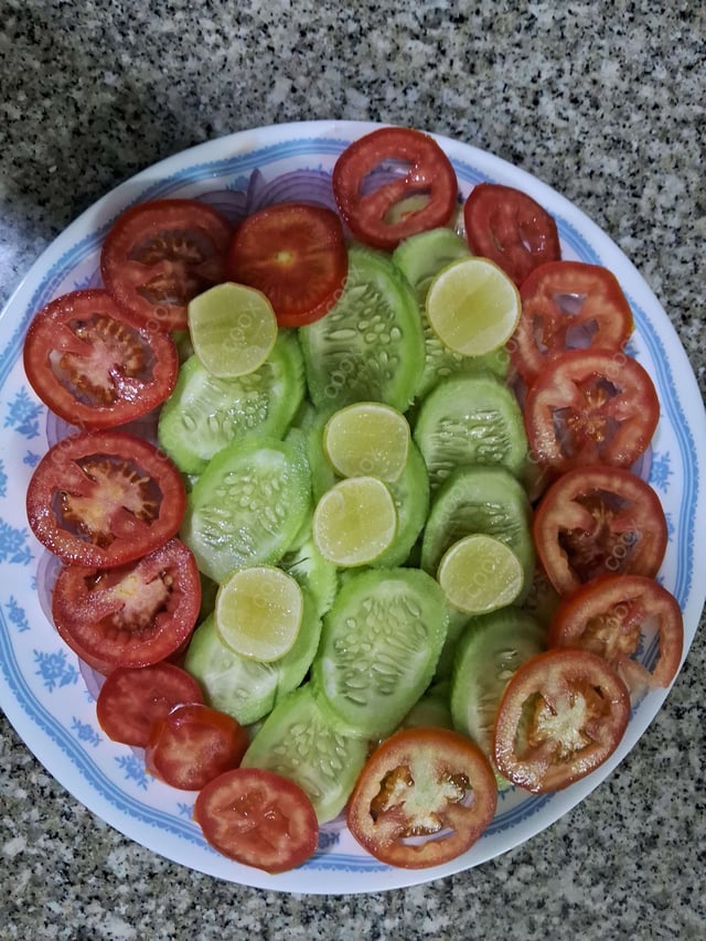 Delicious Salad, Papad prepared by COOX