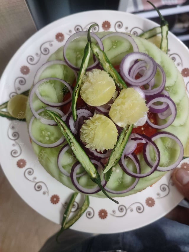 Delicious Salad, Papad prepared by COOX