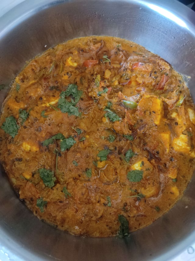 Delicious Kadhai Paneer prepared by COOX