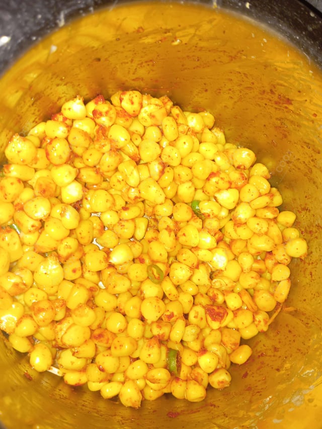 Delicious Corn Chaat prepared by COOX