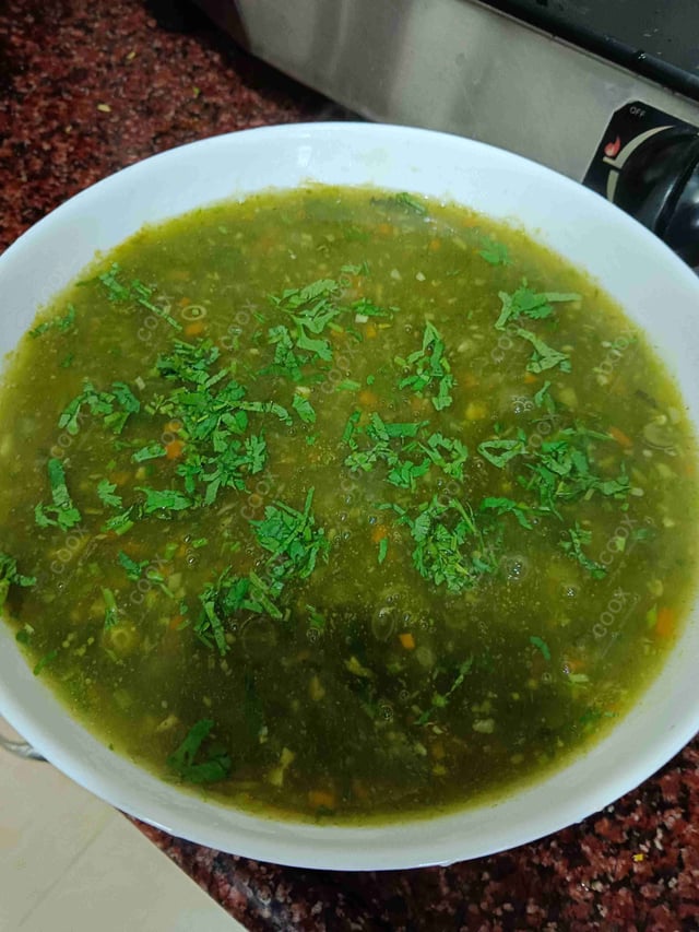 Delicious Lemon Coriander Soup prepared by COOX