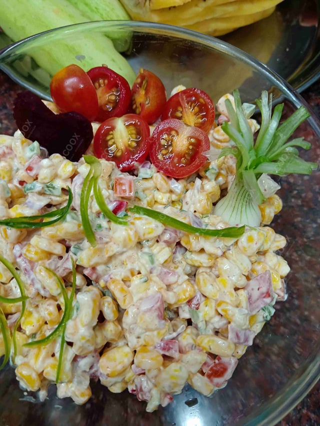 Delicious American Corn Salad prepared by COOX