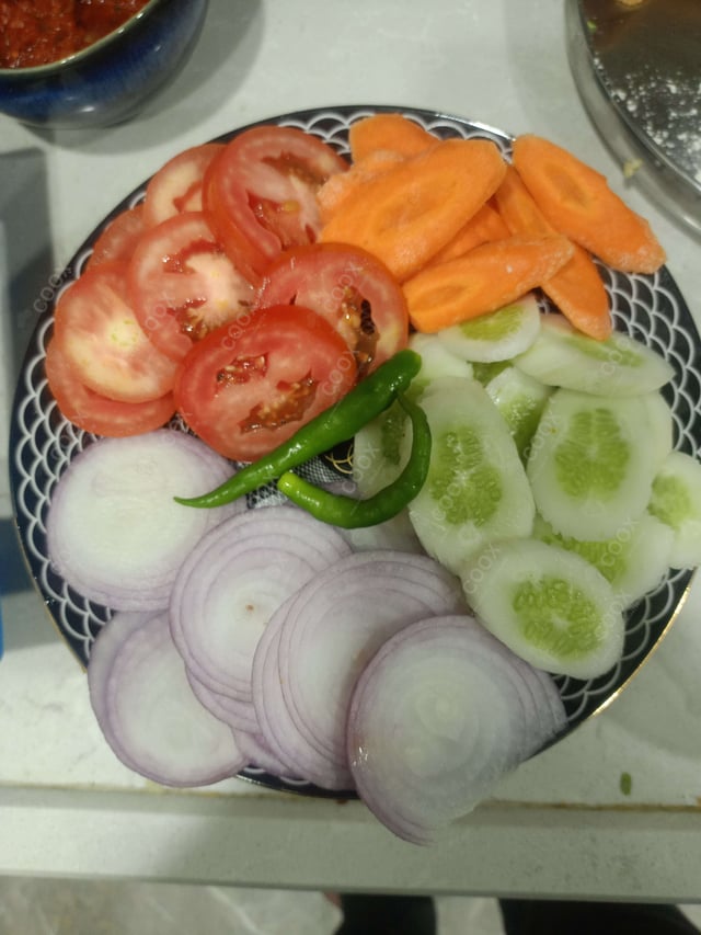 Delicious Salad, Papad prepared by COOX