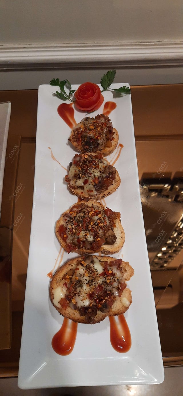 Delicious Tomato Mushroom Bruschetta prepared by COOX