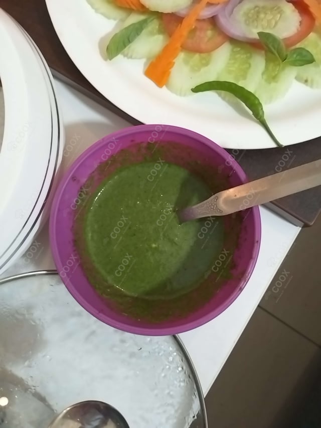 Delicious Green Chutney prepared by COOX