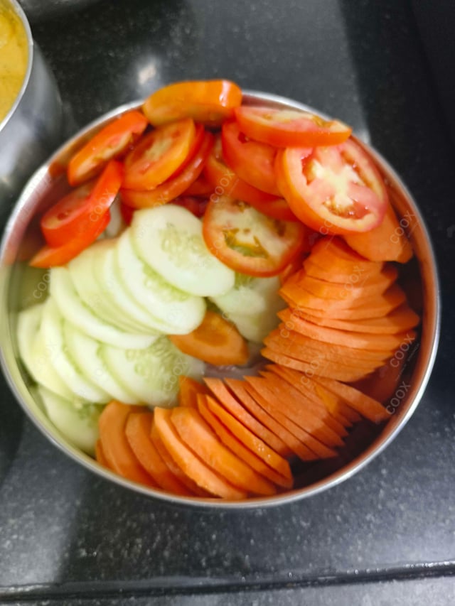 Delicious Salad, Papad prepared by COOX