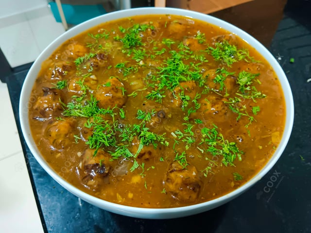 Delicious Veg Manchurian (Gravy) prepared by COOX