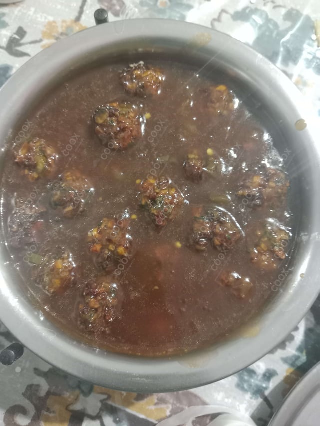 Delicious Veg Manchurian (Gravy) prepared by COOX