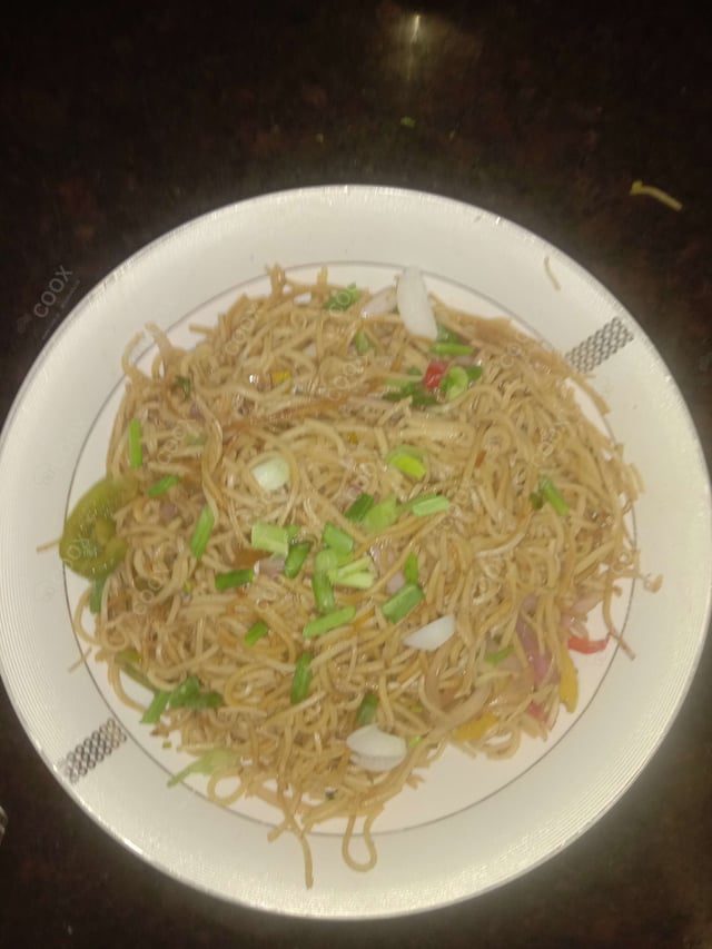 Delicious Veg Hakka Noodles prepared by COOX