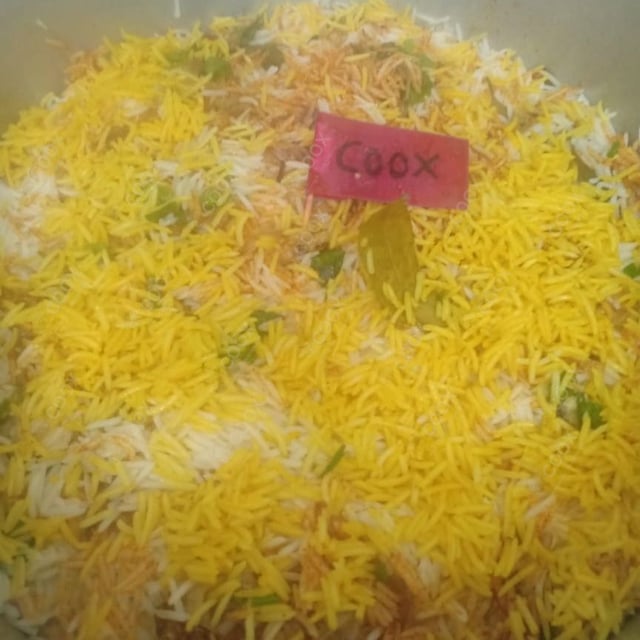 Delicious Chicken Biryani prepared by COOX