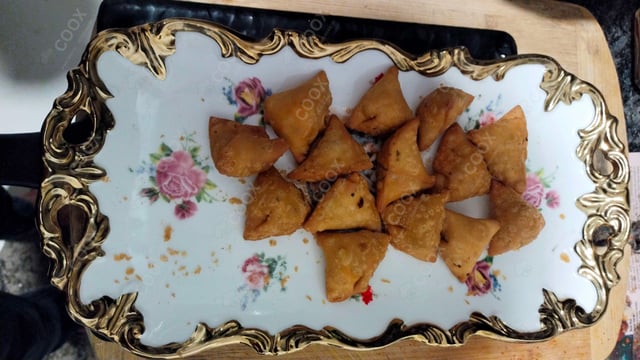 Delicious Keema Samosas prepared by COOX