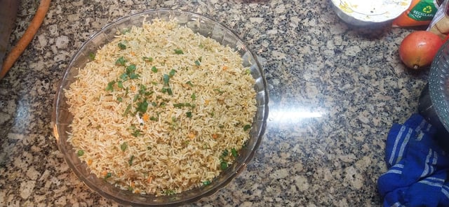 Delicious Veg Fried Rice prepared by COOX