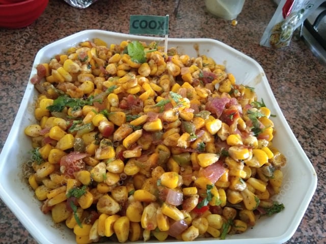 Delicious Corn Chaat prepared by COOX