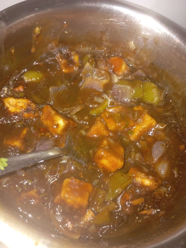 Delicious Chilli Paneer (Gravy) prepared by COOX