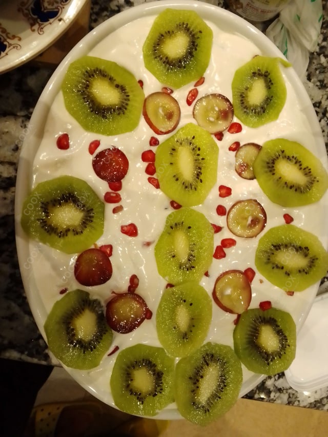 Delicious Fruit Cream prepared by COOX