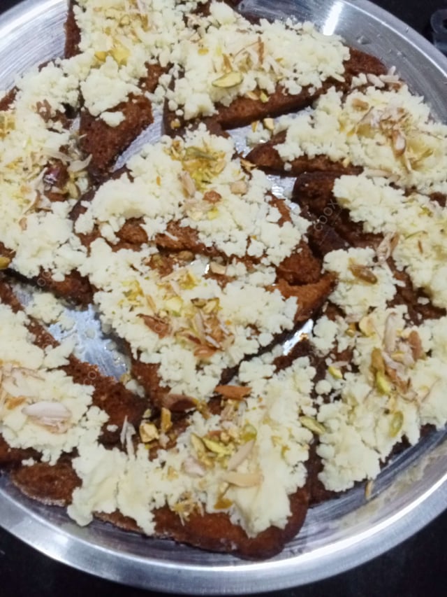 Delicious Shahi Tukda prepared by COOX