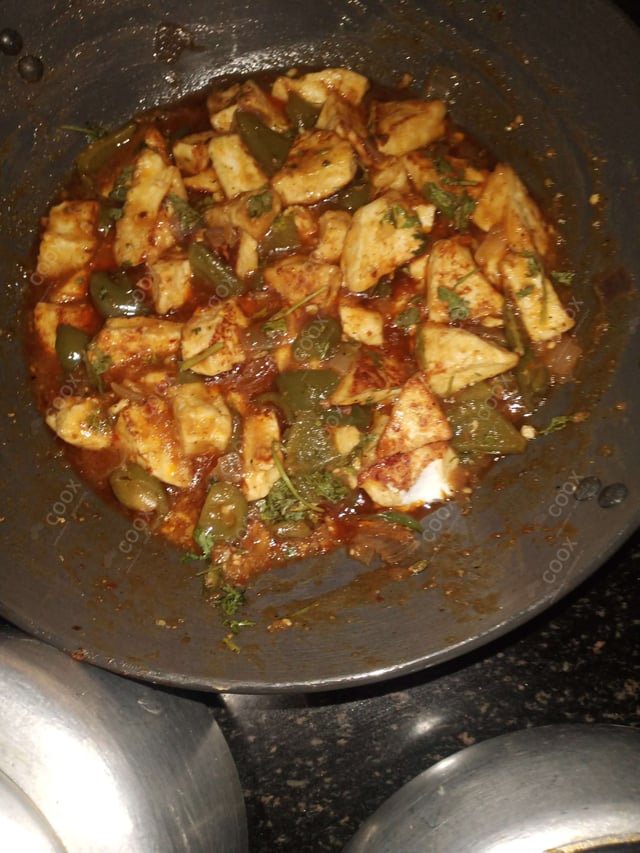 Delicious Chilli Paneer (Dry) prepared by COOX