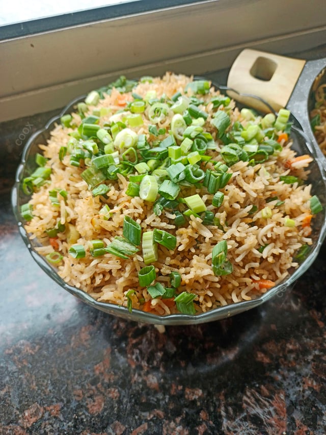 Delicious Veg Fried Rice prepared by COOX