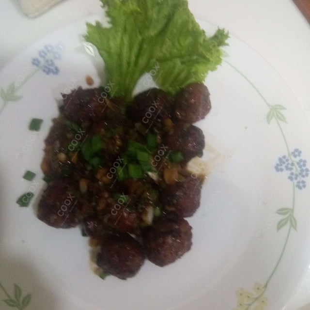 Delicious Veg Manchurian (Dry) prepared by COOX