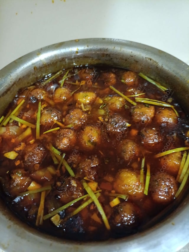 Delicious Veg Manchurian (Gravy) prepared by COOX