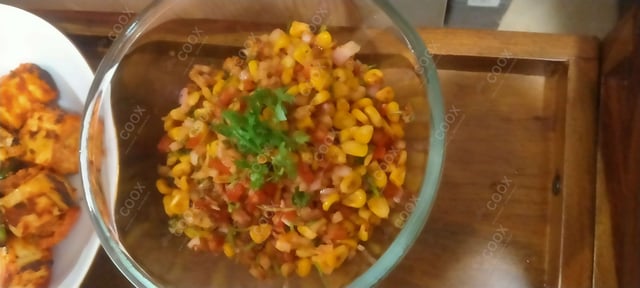 Delicious Corn Chaat prepared by COOX