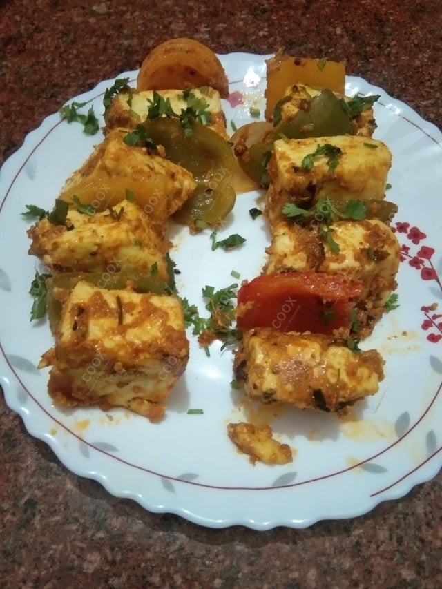 Delicious Paneer Shashlik prepared by COOX