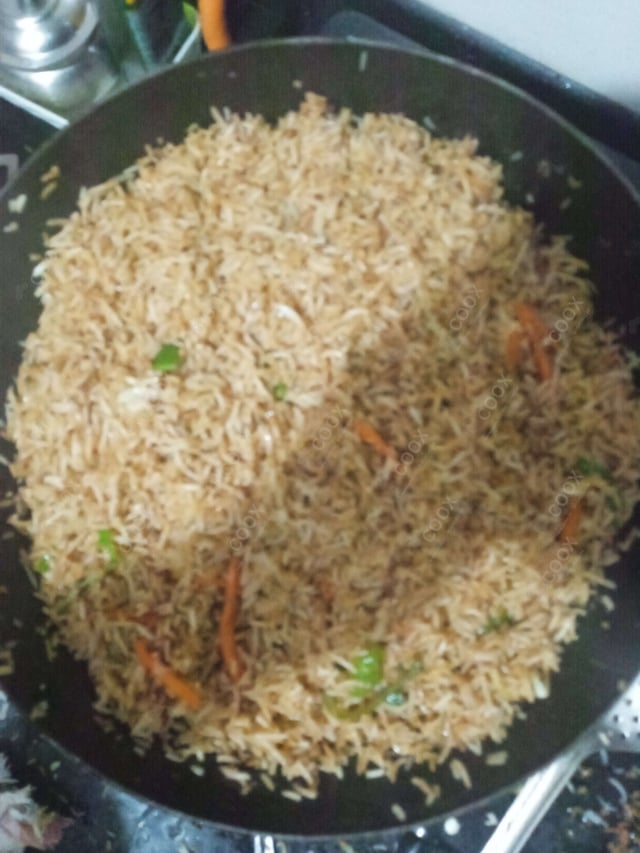 Delicious Veg Fried Rice prepared by COOX