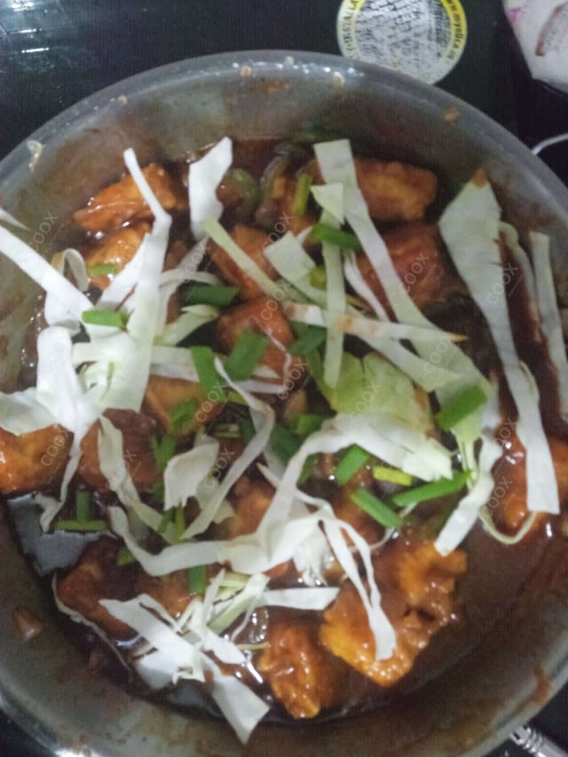 Delicious Chilli Paneer (Dry) prepared by COOX