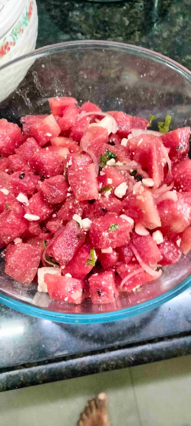 Delicious Watermelon Feta Salad prepared by COOX