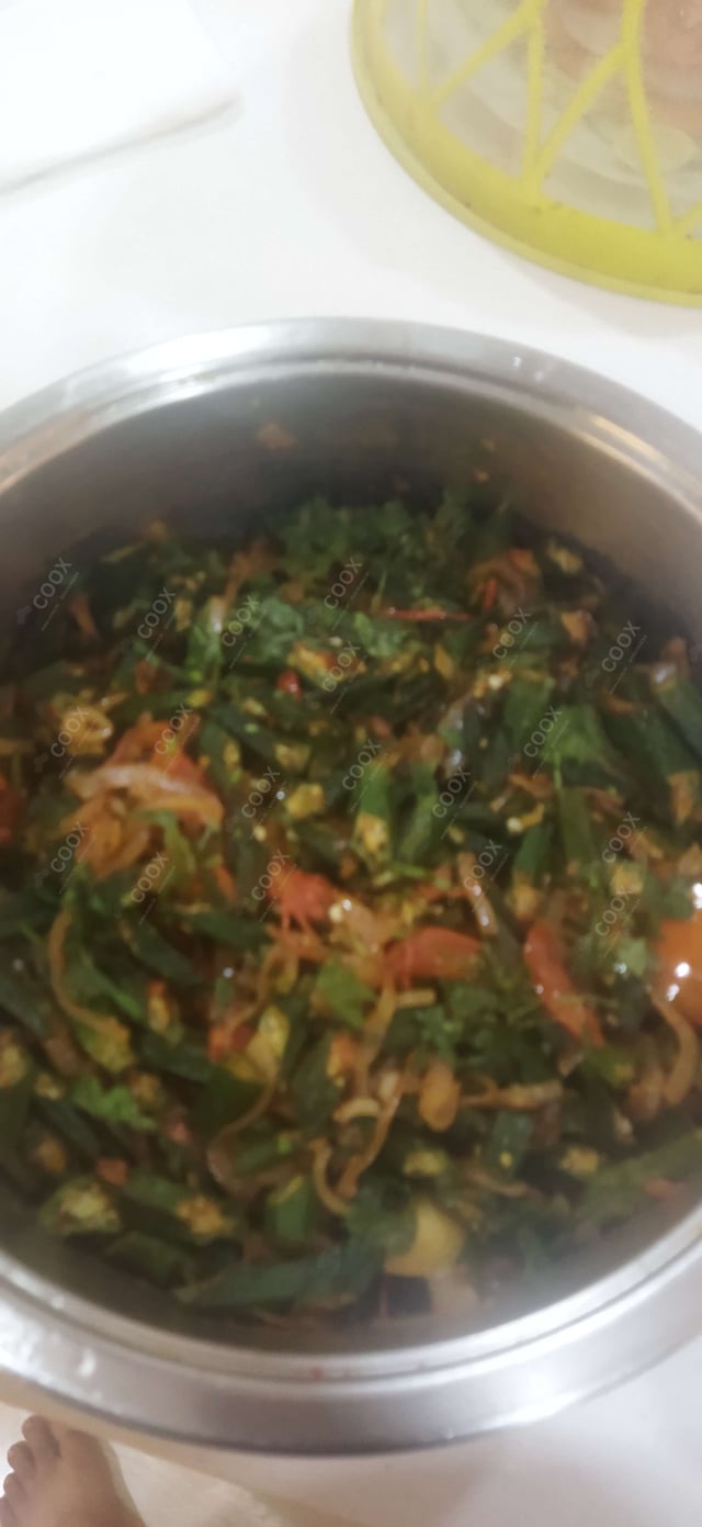 Delicious Bhindi do Pyaza prepared by COOX