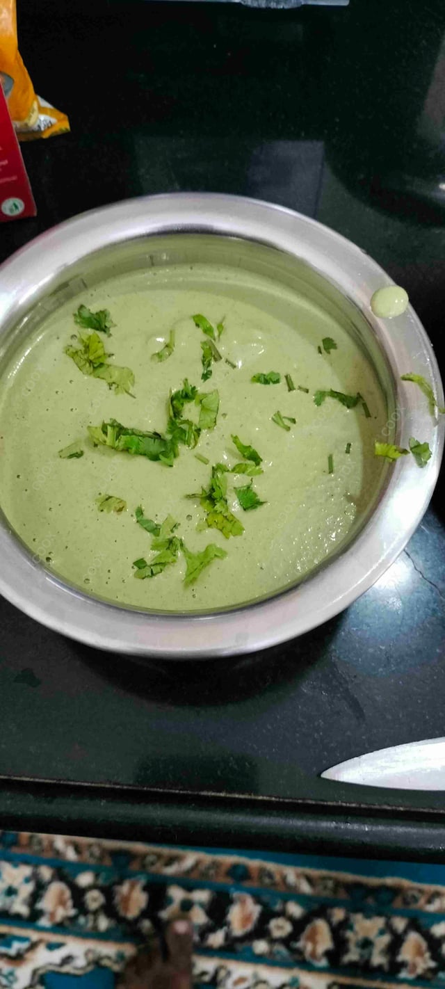 Delicious Green Chutney prepared by COOX