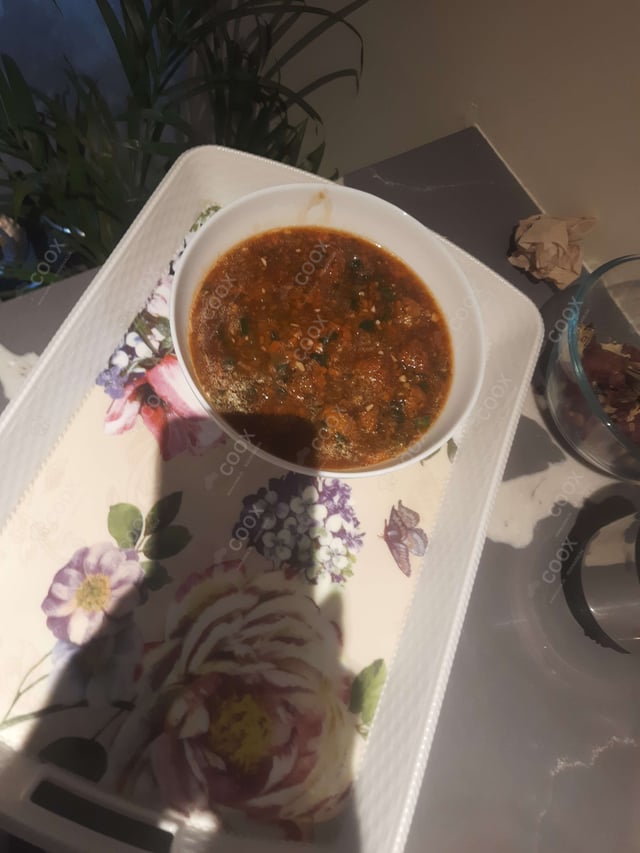 Delicious Veg Manchurian (Gravy) prepared by COOX