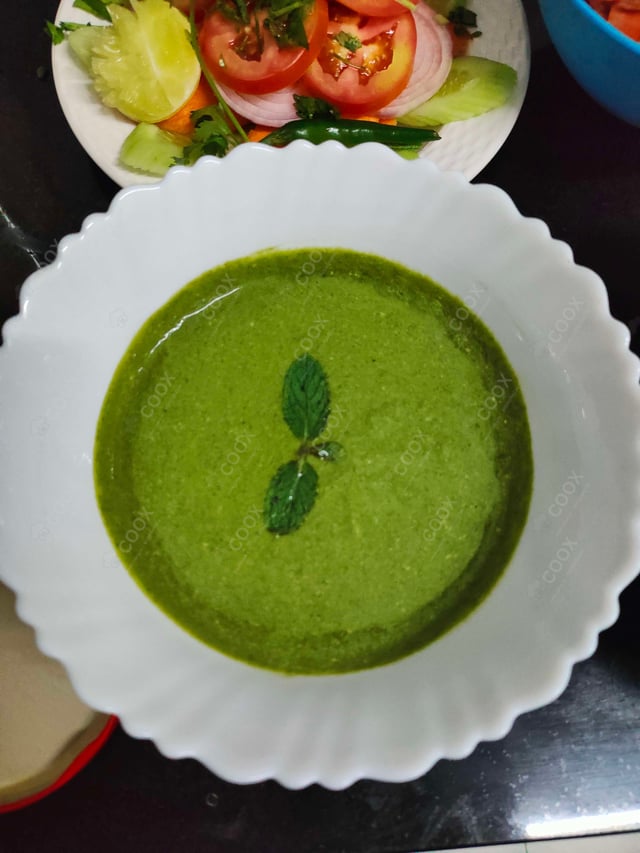 Delicious Green Chutney prepared by COOX