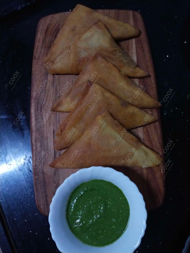 Delicious Keema Samosas prepared by COOX