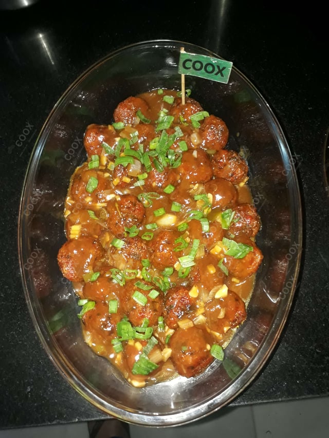 Delicious Veg Manchurian (Dry) prepared by COOX