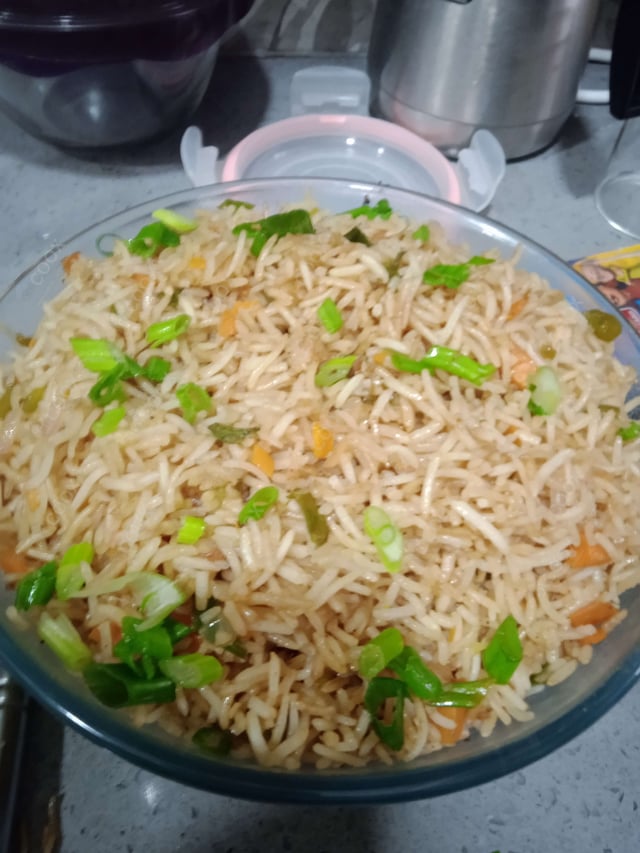 Delicious Veg Fried Rice prepared by COOX