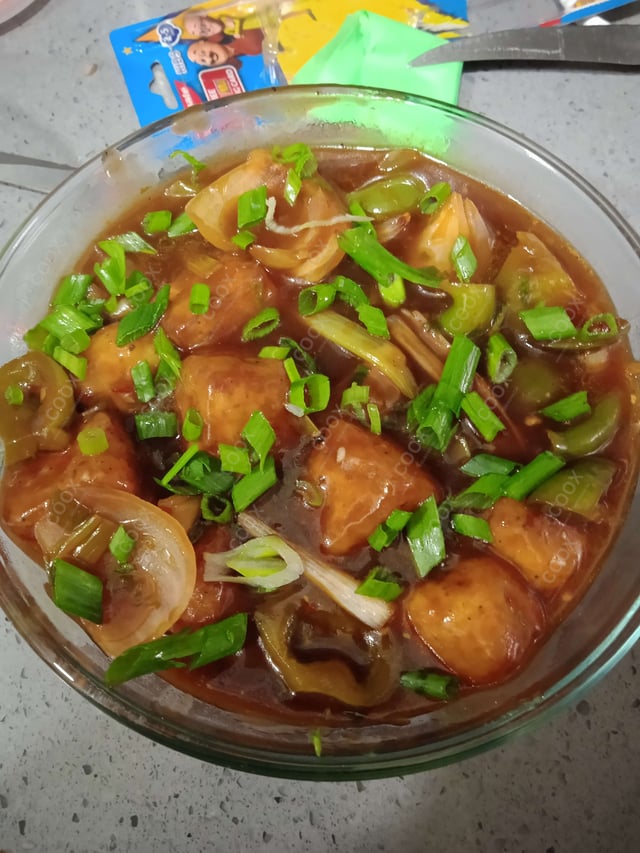 Delicious Chilli Paneer (Gravy) prepared by COOX