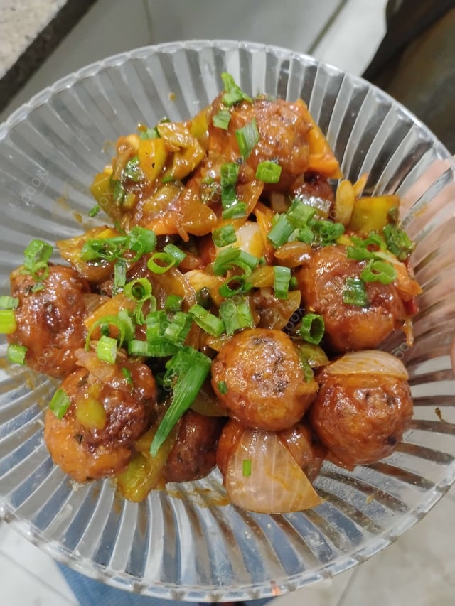 Delicious Veg Manchurian (Dry) prepared by COOX