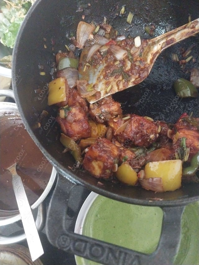 Delicious Chilli Paneer (Dry) prepared by COOX