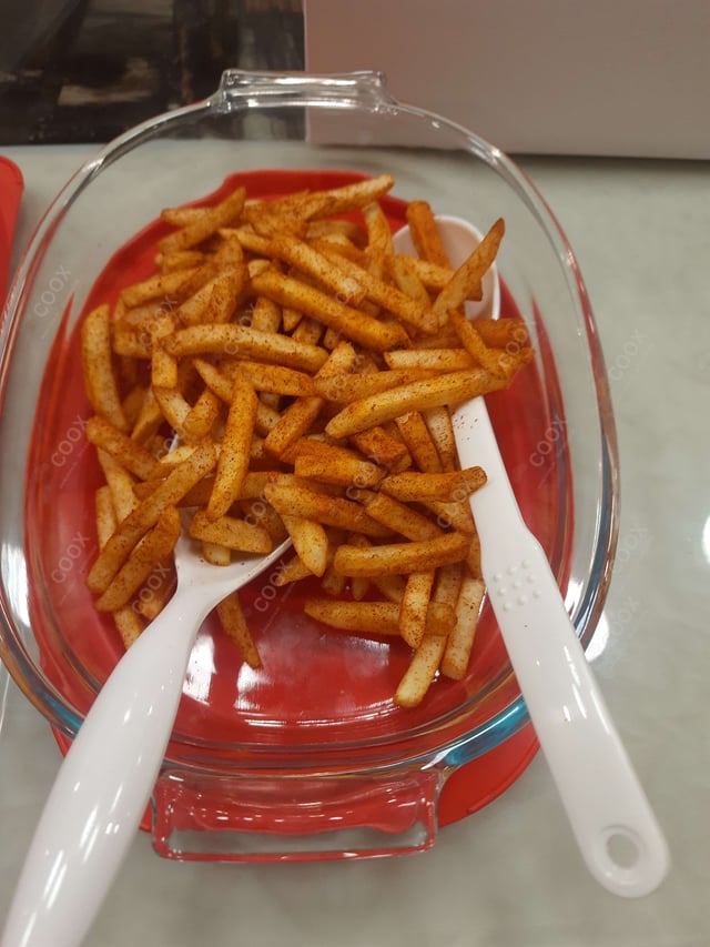 Delicious Peri Peri Fries prepared by COOX