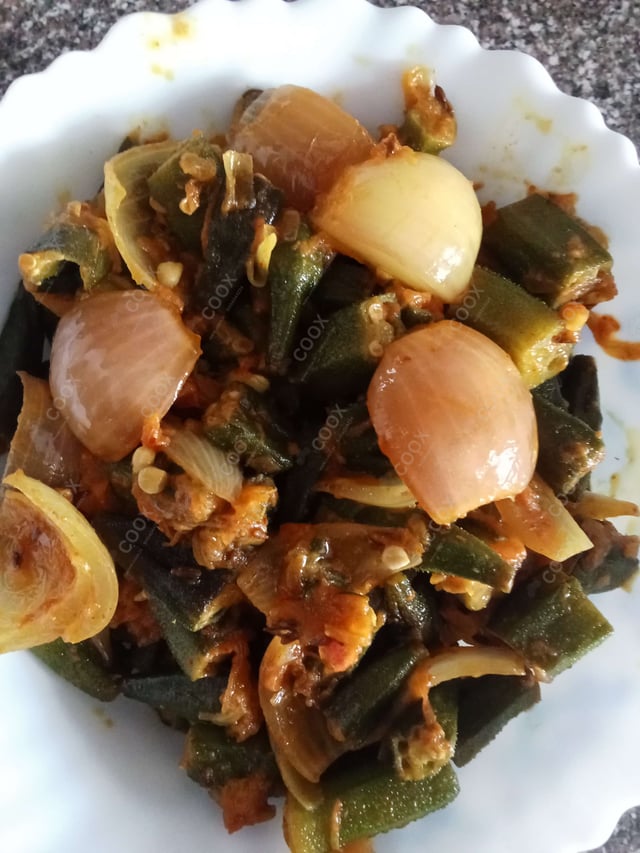 Delicious Bhindi do Pyaza prepared by COOX