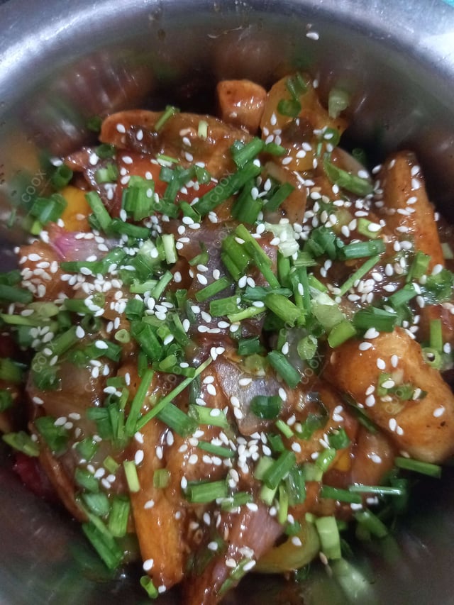 Delicious Honey Chilli Potato prepared by COOX